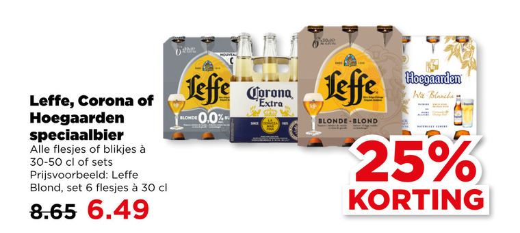 Corona   speciaalbier, blikje bier folder aanbieding bij  Plus - details