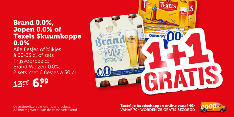 Texels   alcoholvrij bier folder aanbieding bij  Coop - details