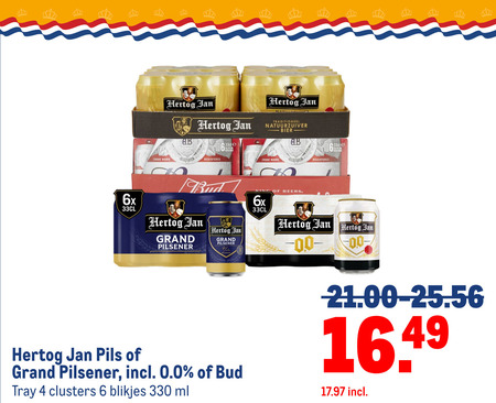Bud   blikje bier folder aanbieding bij  Makro - details