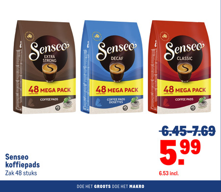 Douwe Egberts Senseo   koffiepad folder aanbieding bij  Makro - details