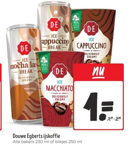Douwe Egberts   ijskoffie folder aanbieding bij  Jumbo - details