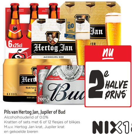 Hertog Jan   blikje bier, krat bier folder aanbieding bij  Jumbo - details