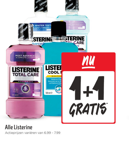 Listerine   mondwater folder aanbieding bij  Jumbo - details