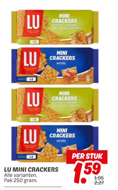 Lu   crackers folder aanbieding bij  Dekamarkt - details