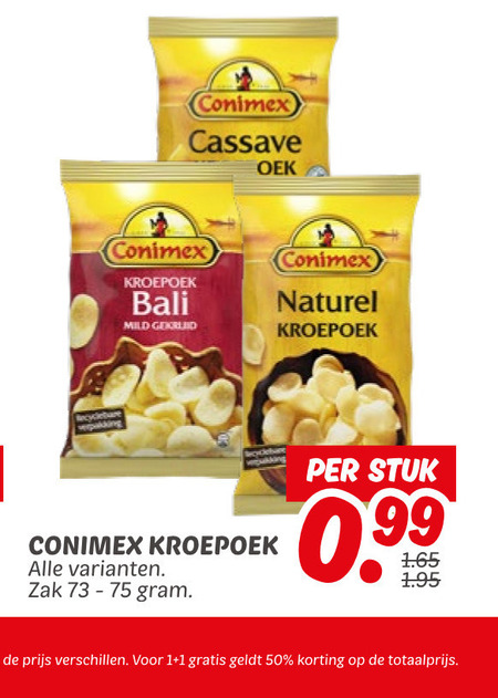 Conimex   kroepoek folder aanbieding bij  Dekamarkt - details