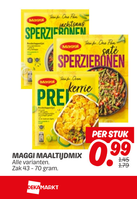 Maggi   maaltijdmix folder aanbieding bij  Dekamarkt - details