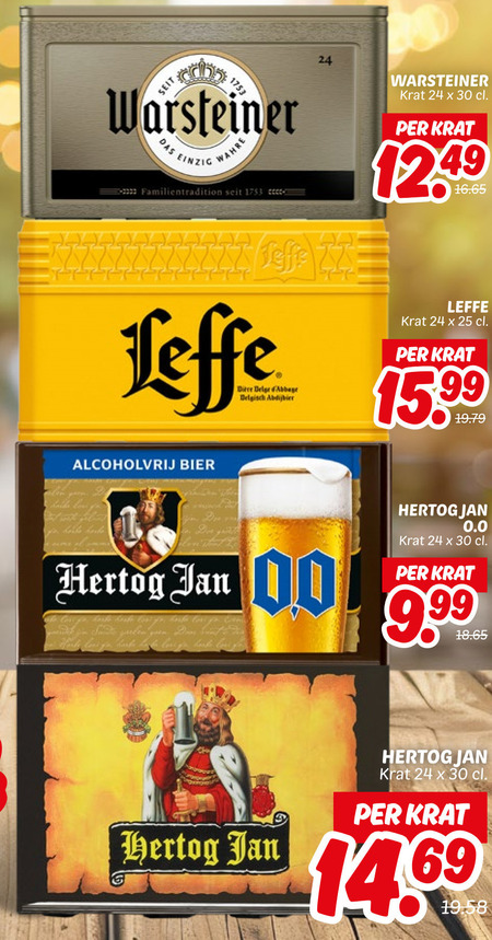Warsteiner   krat bier folder aanbieding bij  Dekamarkt - details