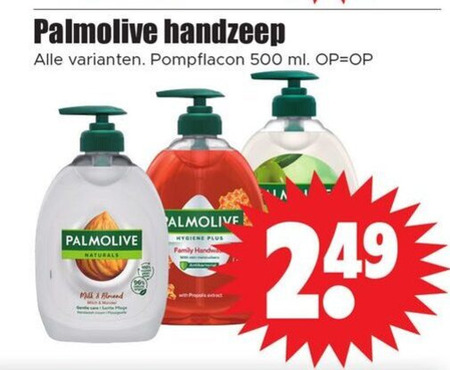 Palmolive   handzeep folder aanbieding bij  Dirk - details