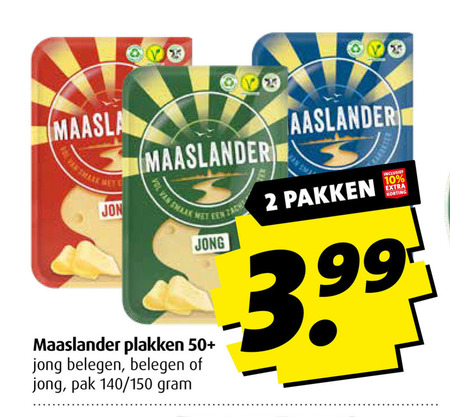 Maaslander   kaasplakken folder aanbieding bij  Boni - details