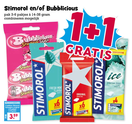 Stimorol   kauwgom folder aanbieding bij  Boons Markt - details