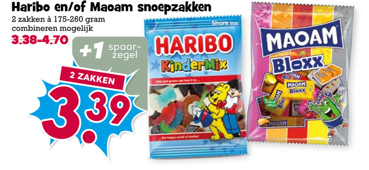 Haribo   snoep folder aanbieding bij  Boons Markt - details