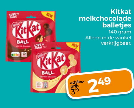 KitKat   chocolade folder aanbieding bij  Trekpleister - details