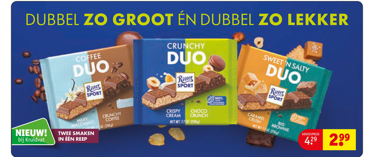Ritter Sport   chocolade folder aanbieding bij  Kruidvat - details