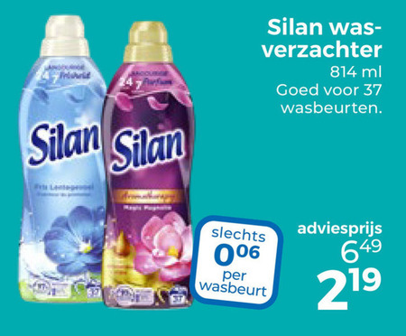 Silan   wasverzachter folder aanbieding bij  Trekpleister - details