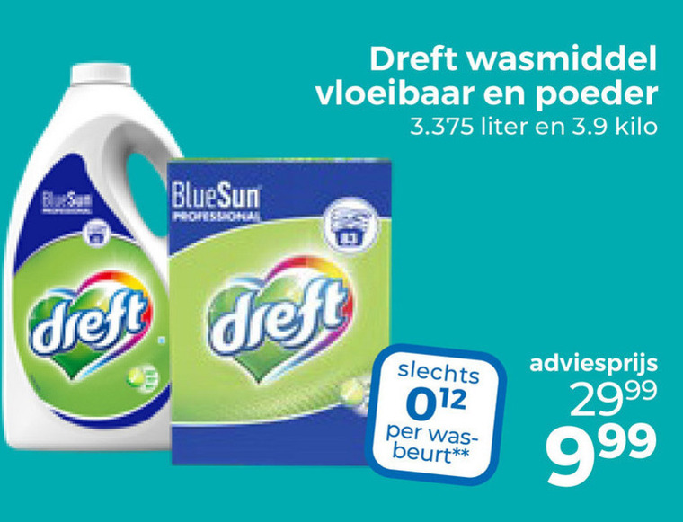 Dreft   wasmiddel folder aanbieding bij  Trekpleister - details