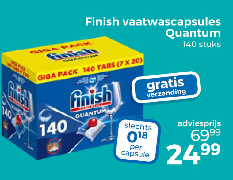 Finish   vaatwasmiddel folder aanbieding bij  Trekpleister - details