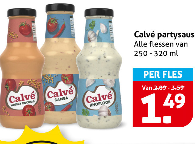 Calve   snacksaus folder aanbieding bij  Hoogvliet - details