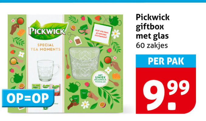 Pickwick   thee folder aanbieding bij  Hoogvliet - details