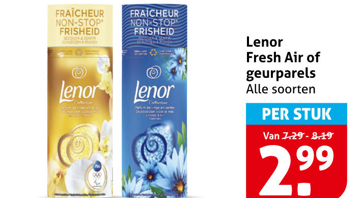 Lenor   wasverzachter folder aanbieding bij  Hoogvliet - details