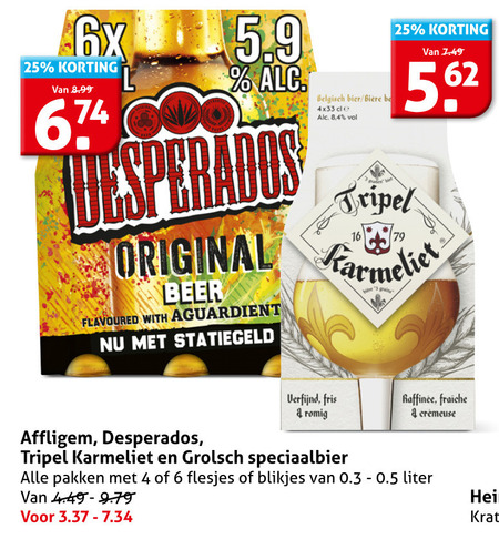Karmeliet   speciaalbier folder aanbieding bij  Hoogvliet - details
