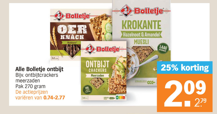 Bolletje   crackers folder aanbieding bij  Albert Heijn - details