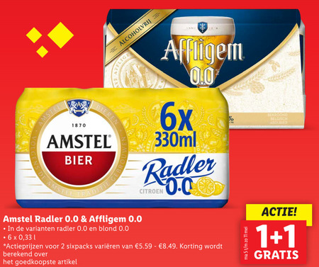 Amstel   alcoholvrij bier folder aanbieding bij  Lidl - details