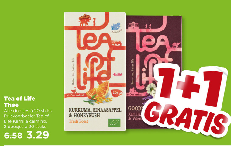 tea of life   thee folder aanbieding bij  Plus - details