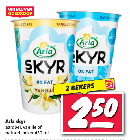 Arla   vruchtenyoghurt folder aanbieding bij  Nettorama - details