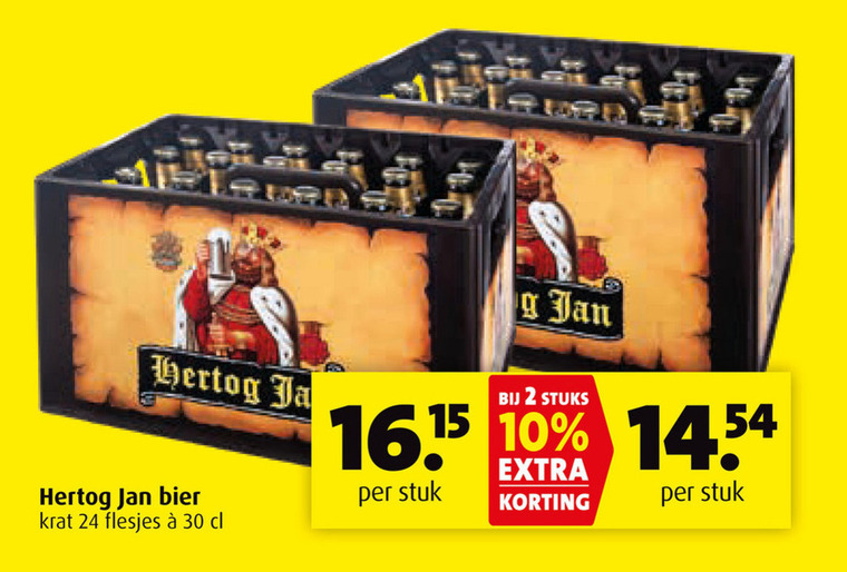 Hertog Jan   krat bier folder aanbieding bij  Boni - details