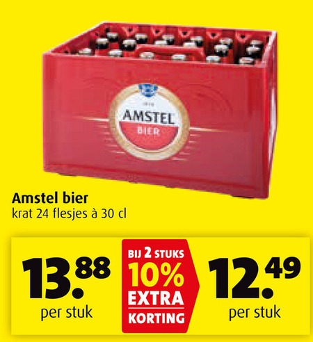 Amstel   krat bier folder aanbieding bij  Boni - details
