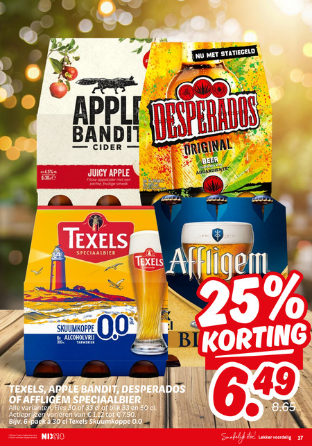 Affligem   appelcider, speciaalbier folder aanbieding bij  Dekamarkt - details