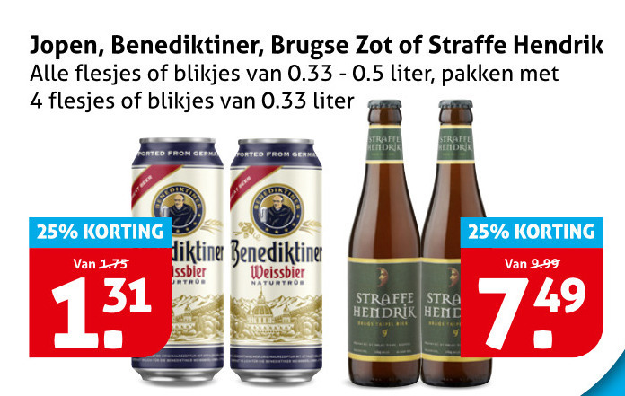 Straffe Hendrik   speciaalbier folder aanbieding bij  Hoogvliet - details