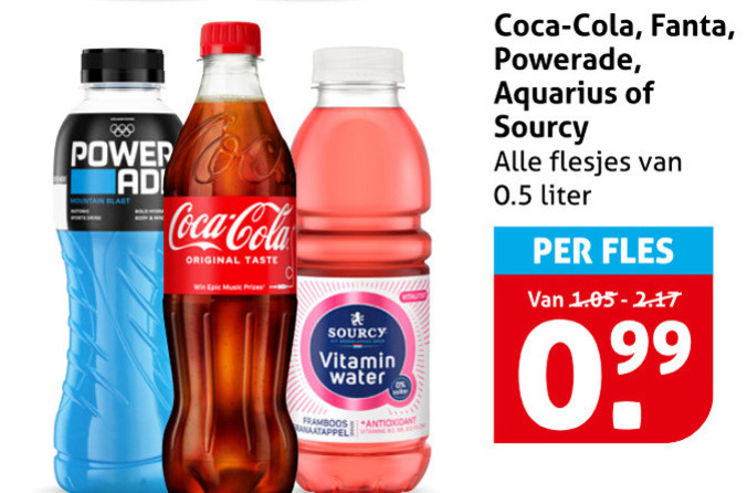 Fanta   frisdrank, cola folder aanbieding bij  Hoogvliet - details