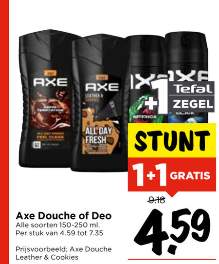 Axe   deodorant, douchegel folder aanbieding bij  Vomar - details