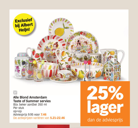 Blond Amsterdam   servies folder aanbieding bij  Albert Heijn - details