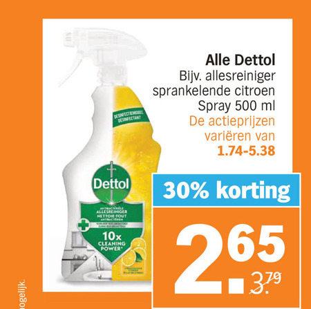 Dettol   allesreiniger folder aanbieding bij  Albert Heijn - details
