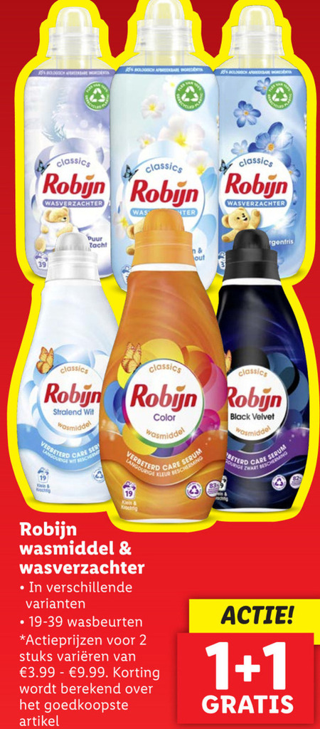 Robijn   wasmiddel folder aanbieding bij  Lidl - details