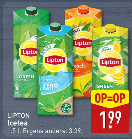 Lipton   ice tea folder aanbieding bij  Aldi - details