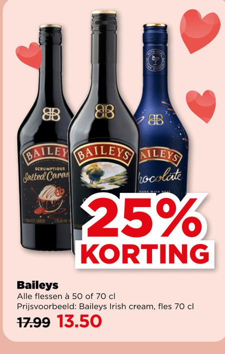 Baileys   likeur folder aanbieding bij  Plus - details