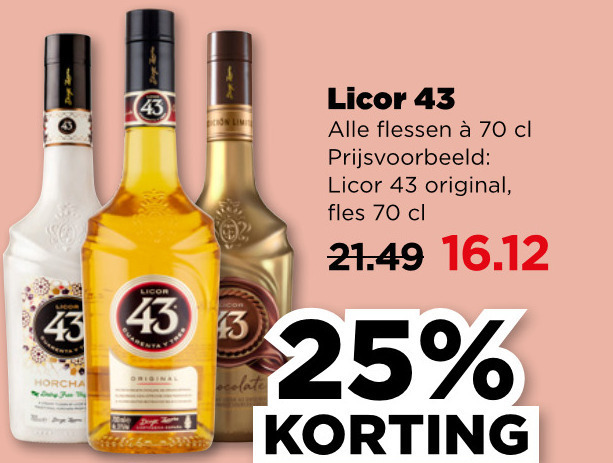 Licor 43   likeur folder aanbieding bij  Plus - details