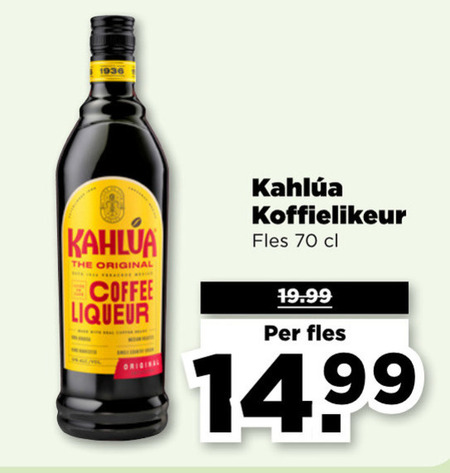 kahlua   likeur folder aanbieding bij  Plus - details