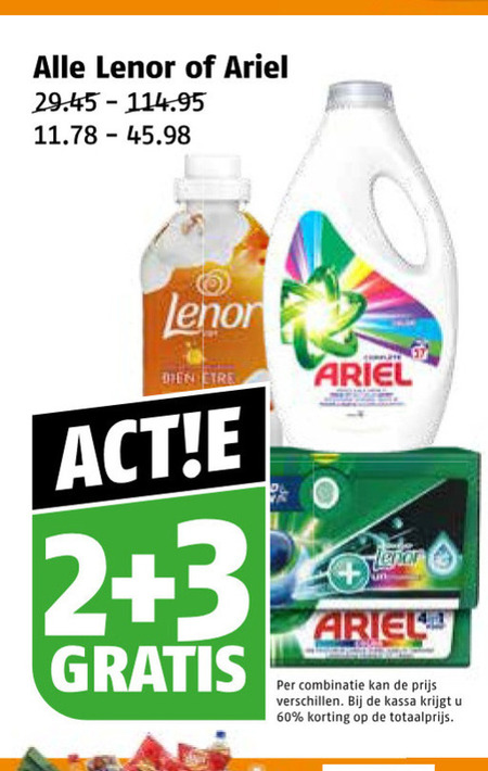 Ariel   wasmiddel folder aanbieding bij  Poiesz - details