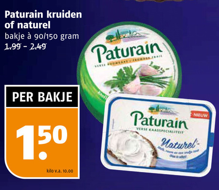 Paturain   roomkaas folder aanbieding bij  Poiesz - details