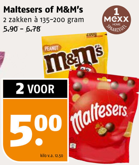 Maltesers   chocolade, chocoladepindas folder aanbieding bij  Poiesz - details
