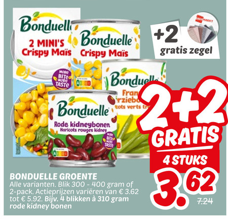 Bonduelle   kidneybonen, bonen folder aanbieding bij  Dekamarkt - details