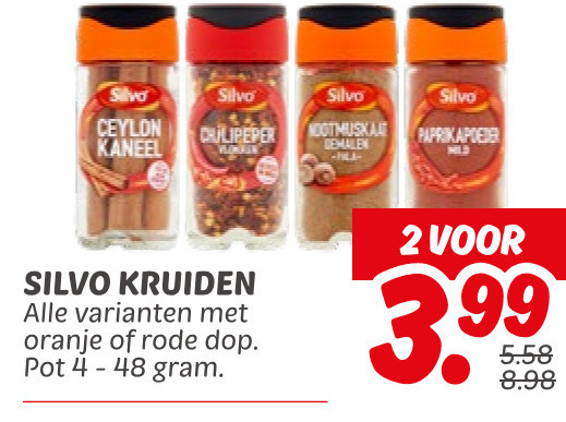 Silvo   kruiden folder aanbieding bij  Dekamarkt - details