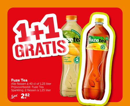 Fuze Tea   ice tea folder aanbieding bij  Coop - details