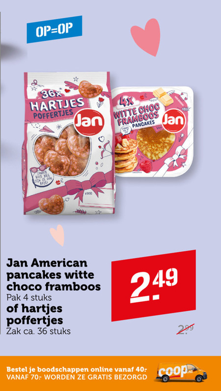Jan   pannenkoek, poffertjes folder aanbieding bij  Coop - details