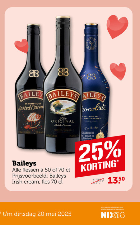 Baileys   likeur folder aanbieding bij  Coop - details