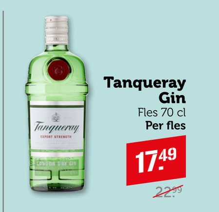 Tanqueray   gin folder aanbieding bij  Coop - details